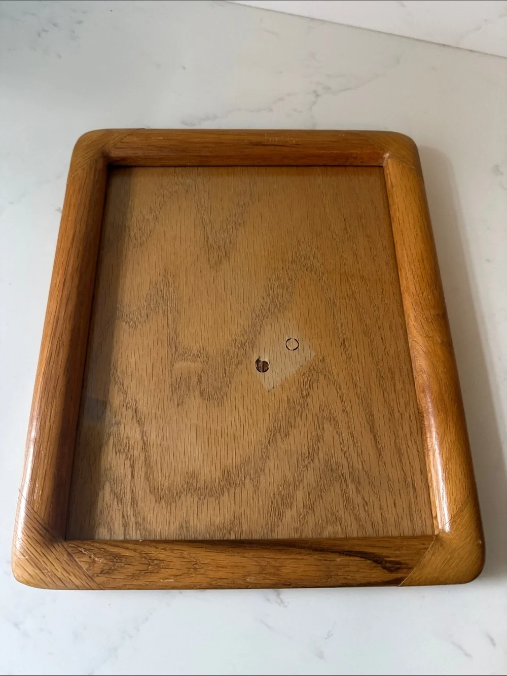 Vintage Wooden Picture Frame with Glass